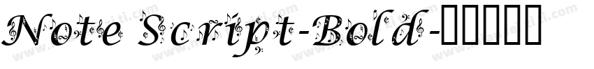 Note Script-Bold字体转换